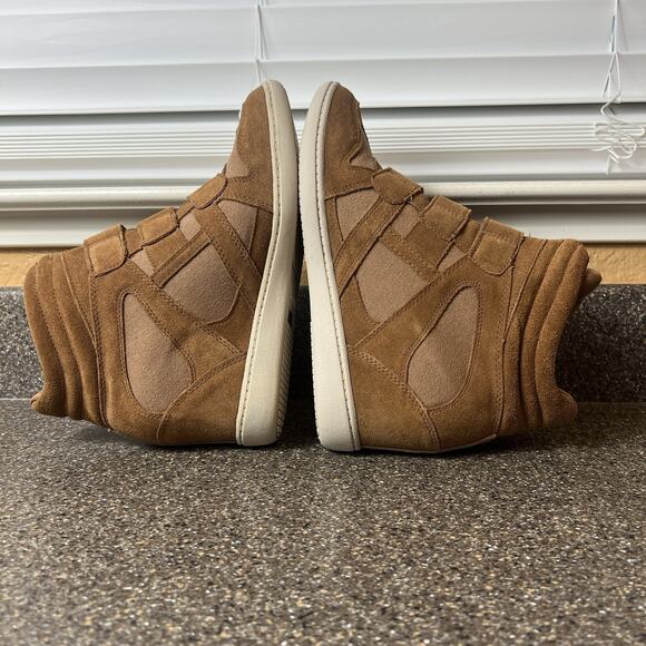 SKCH+3 Skechers Womens Sz 9.5 Brown Suede Hidden Wedge Comfort Casual Ankle Boot - Picture 6 of 10